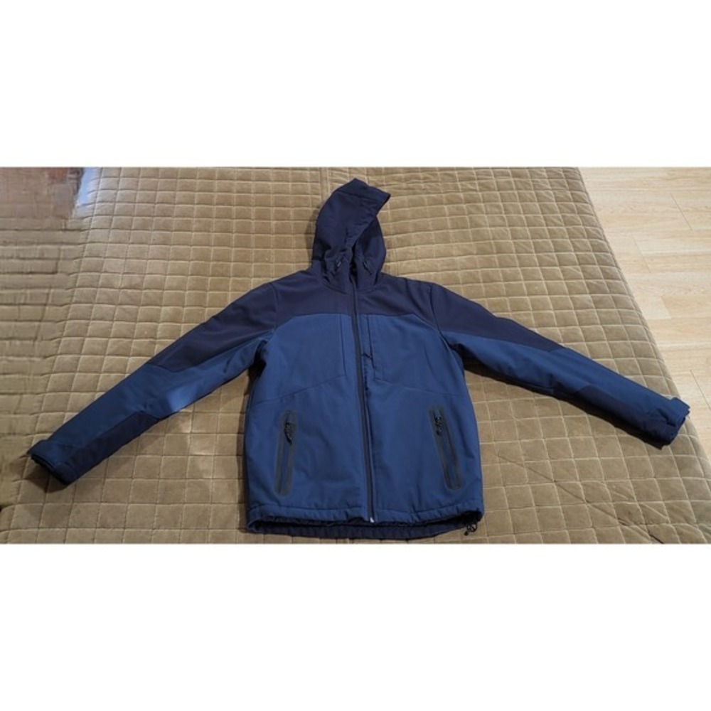 Champion Mens Hooded Full Zip Winter Jacket Size Small